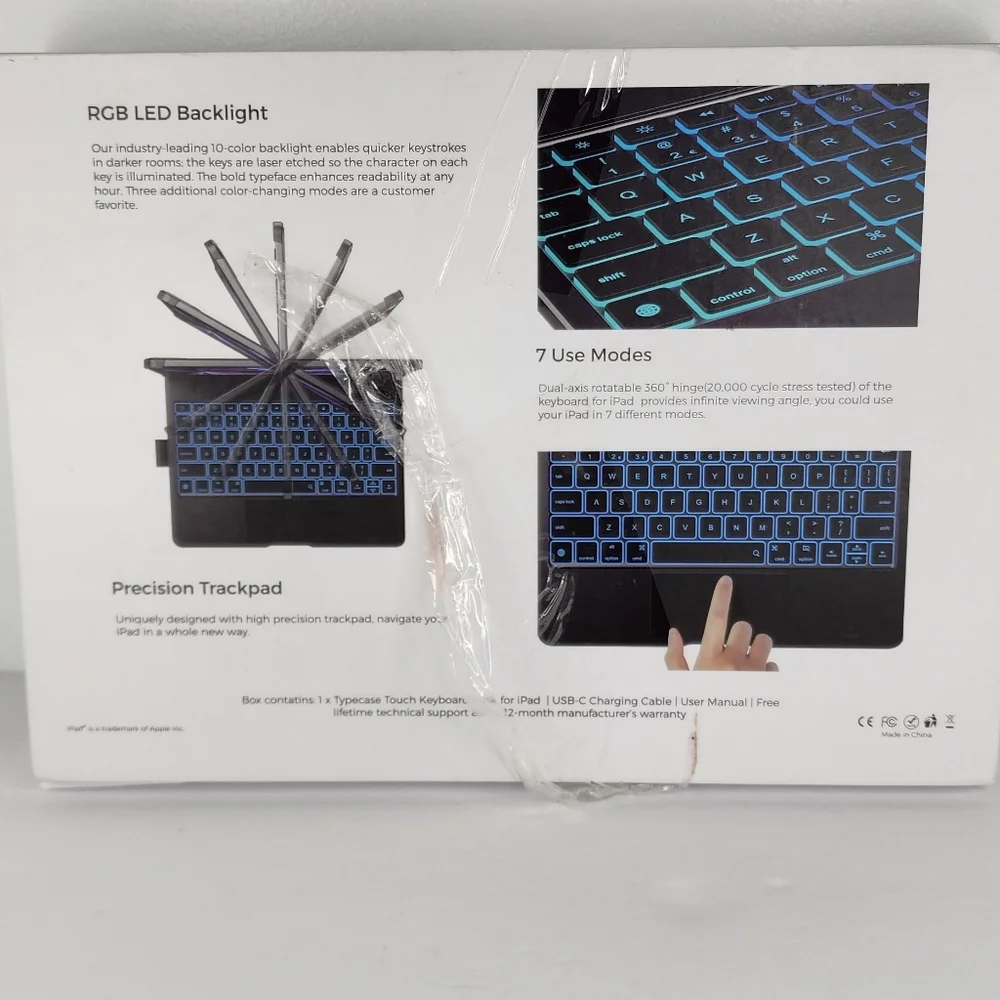TYPECASE TOUCH Keyboard for iPad. 10.2.